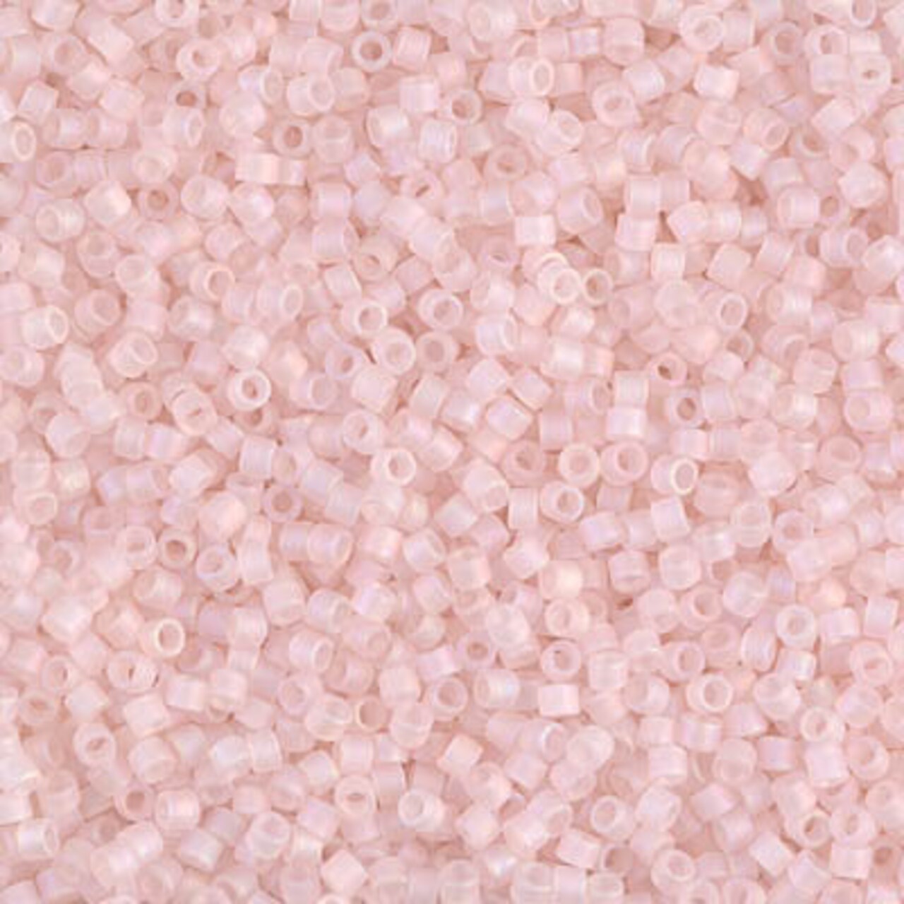Miyuki Delica Bead 11/0, DB0868, Matte Transparent Pink Mist AB, 5 grams